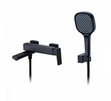 Смеситель Raglo R30.30.06 для ванны и душа настенный излив поворотный 15 см, черный