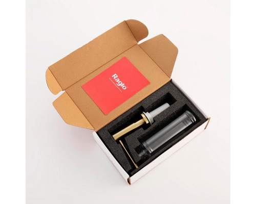 Дозатор для моющего средства на кухню Raglo встраиваемый R720.02.03 латунь, сатин золотой