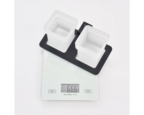 Стакан для зубных щеток с держателем Raglo R301.08.06 двойной,черный