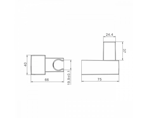 Держатель для душевой лейки Raglo R470.40.06 настенный пластик, черный