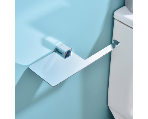 Держатель для туалетной бумаги Raglo R301.03 с полкой,хром