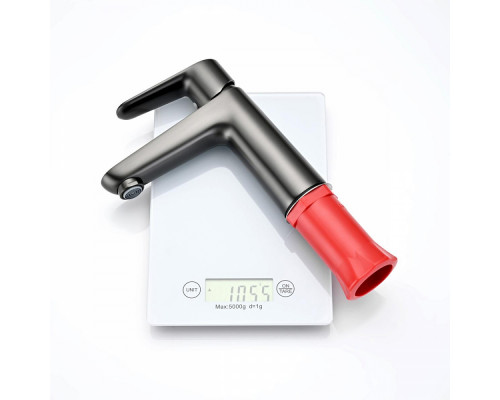 Смеситель Raglo R31.10.09 для раковины монолитный, графит