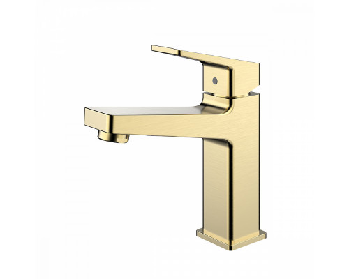Смеситель Raglo R30.10.03 для раковины монолитный, сатин золотой