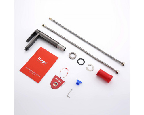 Смеситель Raglo R10.10.09 для раковины монолитный, графит