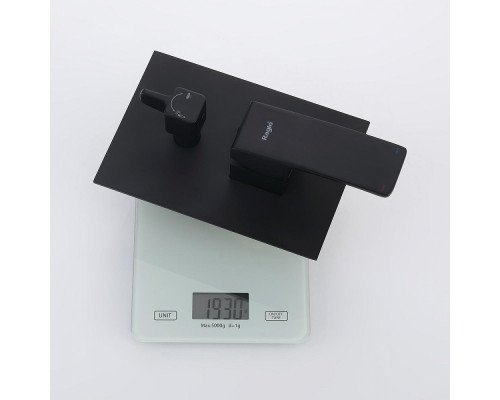 Душевая система Raglo R01.27.06 для ванны и душа встраиваемая на 3 режима излив поворотный 20 см, черный