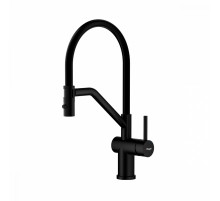 Смеситель Raglo R86.41.06 для кухни съёмный гибкий излив с магнитным фиксатором, черный