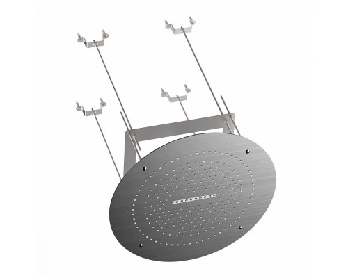 Лейка верхняя потолочная Raglo R452.04.09 для душа ∅500мм 2 режима круглая нержавеющая сталь, графит