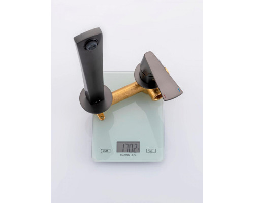 Смеситель Raglo R07.11.09 для раковины встраиваемый монолитный, графит