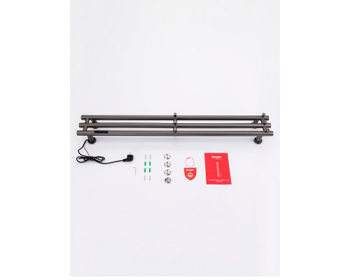 Полотенцесушитель электрический RAGLO R350.16.09 настенный сенсорный узкий с терморегулятором , графит