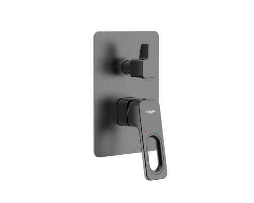 Смеситель Raglo R51.273.09 для ванны и душа встраиваемый на 3 режима , графит