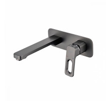 Смеситель Raglo R51.11.09 для раковины встраиваемый монолитный, графит