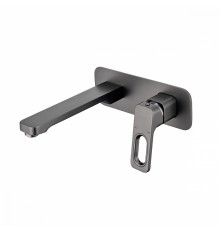 Смеситель Raglo R51.11.09 для раковины встраиваемый монолитный, графит