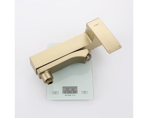 Смеситель Raglo R01.30.03 для ванны и душа настенный излив поворотный 15 см, сатин золотой