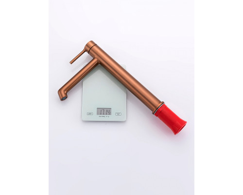 Смеситель Raglo R20.15.33 для раковины высокий монолитный, матовая медь