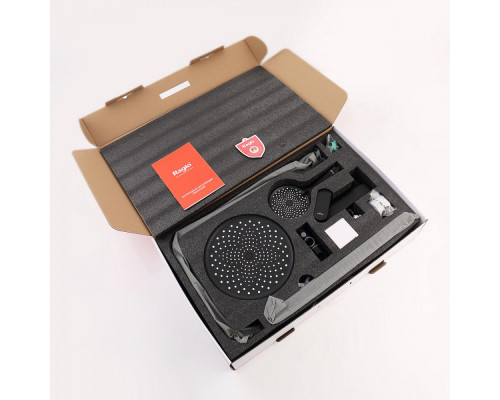 Душевая система Raglo R03.24.06 для ванны и душа излив поворотный 15 см, черный