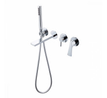 Смеситель Raglo R07.32 для ванны и душа встраиваемый излив монолитный 20 см, хром