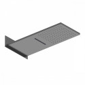 Лейка верхняя Raglo R452.01.09 для душа 553*252мм 2 режима прямоугольная нержавеющая сталь, графит
