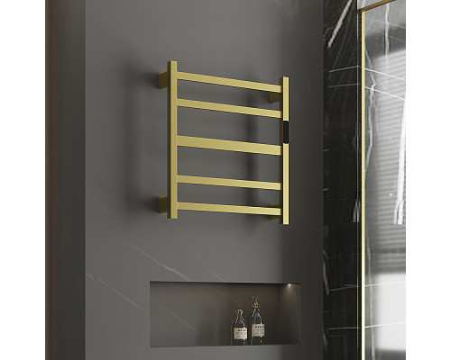 Полотенцесушитель электрический RAGLO R350.02.03 настенный сенсорный с терморегулятором , сатин золотой