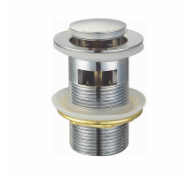 Донный клапан для раковины Raglo R600.05 c переливом (клик-клак), латунь, хром