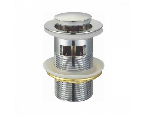 Донный клапан для раковины Raglo R600.05 c переливом (клик-клак), латунь, хром