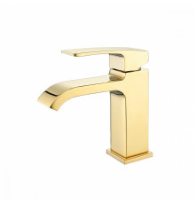 Смеситель Raglo R02.10.23 для раковины монолитный, золото