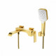 Смеситель Raglo R02.30.03 для ванны и душа настенный излив поворотный 15 см, сатин золотой