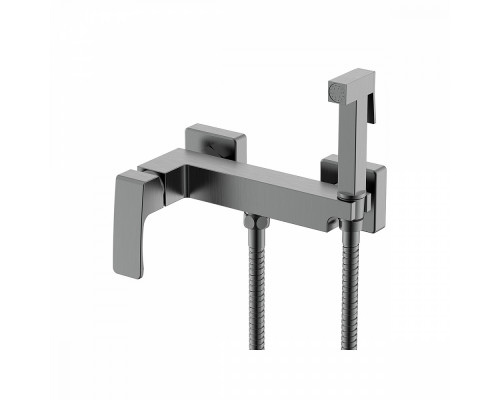 Смеситель Raglo R01.51.09 с гигиеническим душем настенный , графит