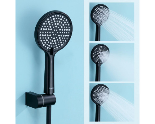 Смеситель Raglo R31.30.06 для ванны и душа настенный излив поворотный 15 см, черный