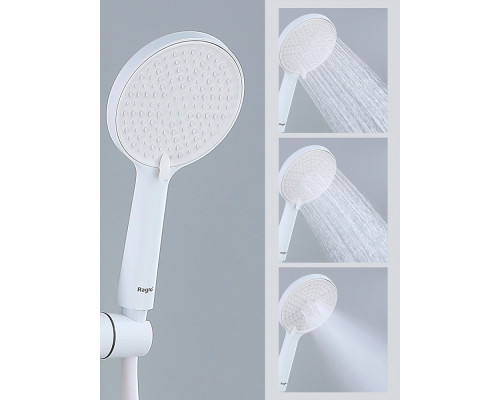 Душевая система Raglo R20.24.08 для ванны и душа излив поворотный 15 см, белый