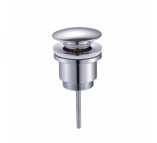 Донный клапан для раковины Raglo R600.01 без перелива (клик-клак), латунь, хром