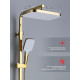 Душевая система Raglo R02.24.23 для ванны и душа излив поворотный 20 см, золото