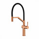Смеситель Raglo R20.41.33 для кухни съёмный гибкий излив с магнитным фиксатором, матовая медь