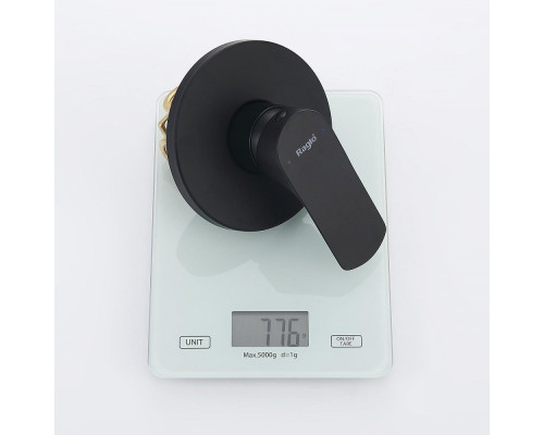 Смеситель Raglo R03.53.06 с гигиеническим душем встраиваемый , черный