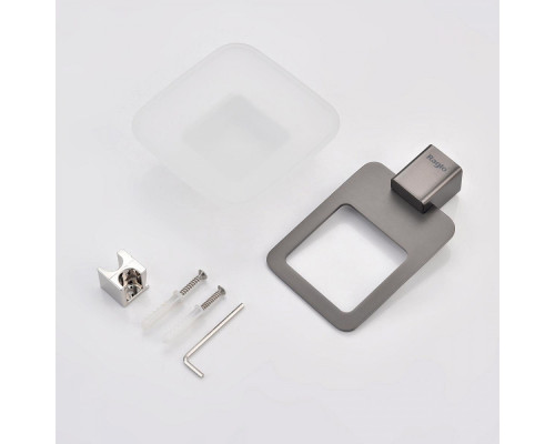 Мыльница Raglo R301.02.09 с держателем,графит