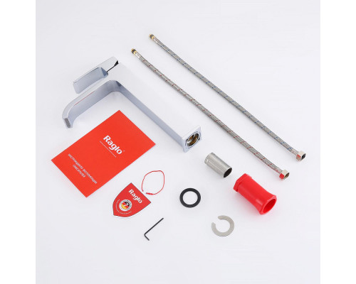 Смеситель Raglo R02.15 для раковины высокий монолитный, хром