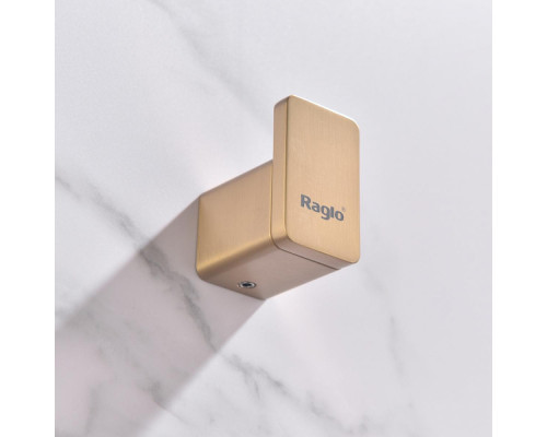 Крючок для полотенец Raglo R301.05.03 одинарный,сатин золотой