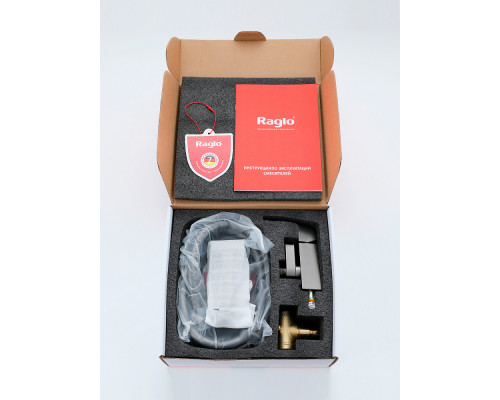 Смеситель Raglo R02.54.09 с гигиеническим душем встраиваемый , графит