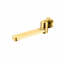 Встраиваемый наполнитель Raglo R473.72.03 для ванны и душа излив поворотный 23см латунь, сатинзолотой