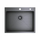 Кухонная мойка Raglo R701.6050 из нержавеющей стали в базу от 60см, графит