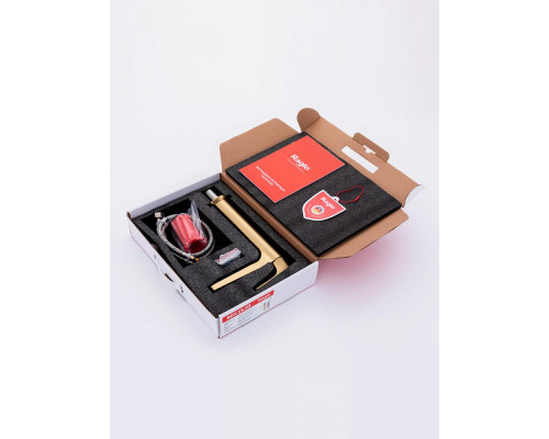 Смеситель Raglo R07.15.03 для раковины высокий монолитный, сатин золотой