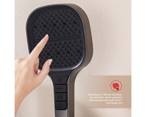 Смеситель Raglo R02.31.09 на борт ванны врезной монолитный, графит