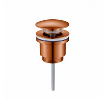 Донный клапан для раковины Raglo R600.01.33 без перелива (клик-клак), латунь, матовая медь