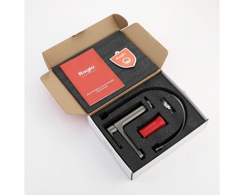 Смеситель Raglo R50.10.09 для раковины монолитный, графит