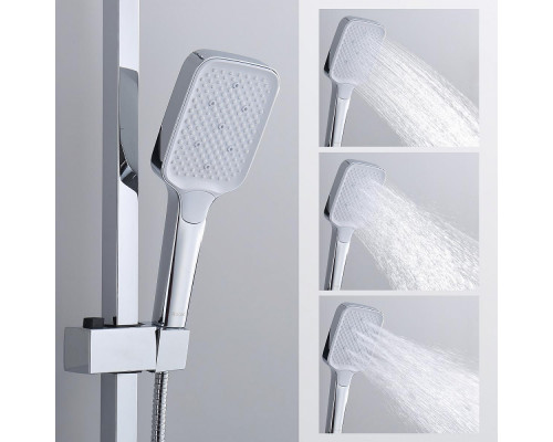 Душевая система Raglo R02.24 для ванны и душа излив поворотный 20 см, хром