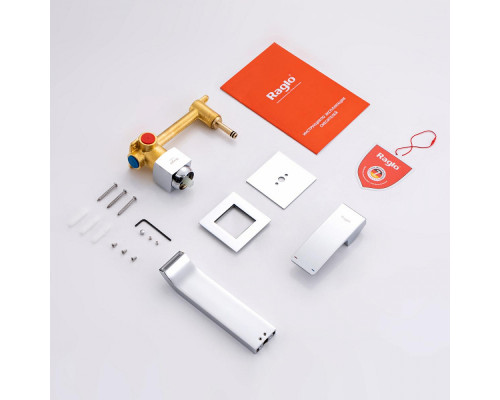 Смеситель Raglo R02.11 для раковины встраиваемый монолитный, хром