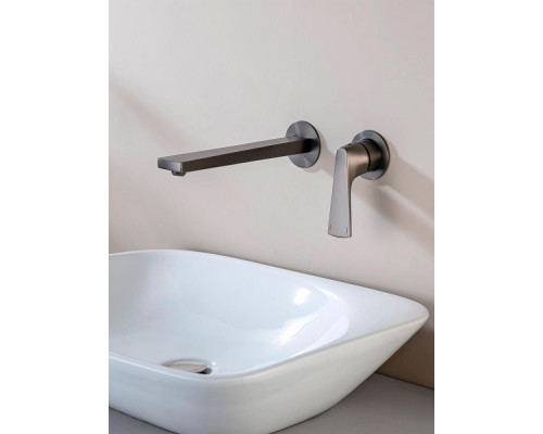 Смеситель Raglo R07.11.09 для раковины встраиваемый монолитный, графит