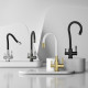 Смеситель Raglo R81.64.06 для кухни с подключением к фильтру излив гибкий поворотный, черный