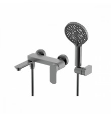 Смеситель Raglo R03.30.09 для ванны и душа настенный излив поворотный 15 см, графит