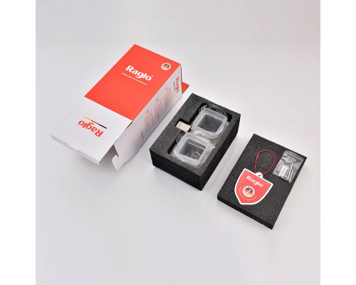 Стакан для зубных щеток с держателем Raglo R301.08.09 двойной,графит