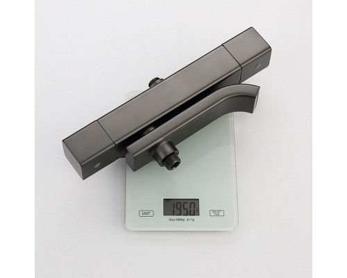 Душевая система Raglo R22.26.09 для ванны и душа с термостатом излив поворотный 15 см, графит